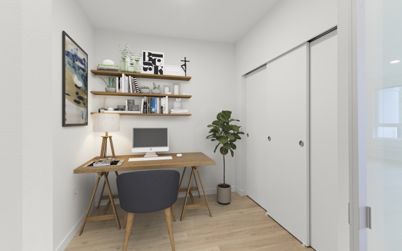 1 Bedroom Plus Den Office 