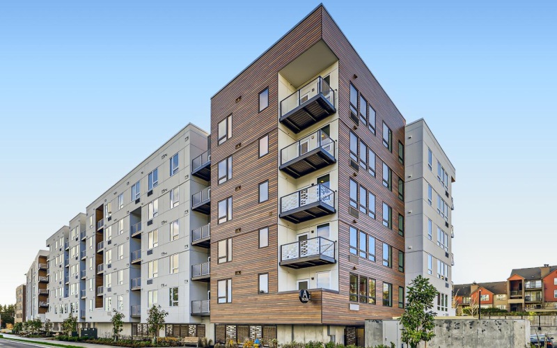 a building with balconies